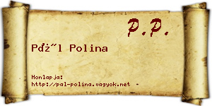 Pál Polina névjegykártya